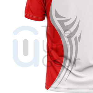 Logo personnalisé été tricoté en polyester à manches courtes décontracté pour hommes femmes séchage rapide de haute qualité - Product Image 4