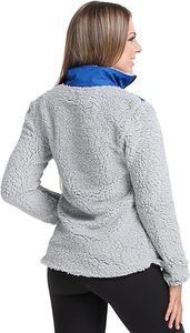 OEM de haute qualité Logo personnalisé femmes polaire Sherpa veste hiver Zip respirant tricoté tissé haute visibilité - Product Image 3