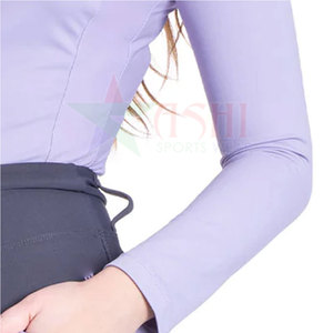 Sweat-shirt d'équitation professionnel pour femmes - Extensible, imperméable et coupe-vent, respirant, fermeture éclair, matière spandex/polyester - Product Image 6