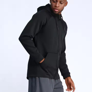 Sweat à capuche d'hiver pour homme de haute qualité avec broderie, personnalisable, uni, teinture unie, coupe ample, polaire pour vêtements de sport - Product Image 5