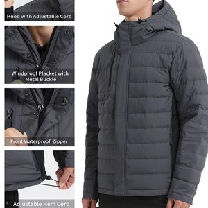 Chaquetas Para-jumper para Hombre, Chaqueta de Invierno Impermeable con Cuello Alto, Chaqueta Acolchada de Lana, Chaqueta Acolchada OEM, Abrigo Acolchado de Invierno HY-BRIDS SWEAT - Product Image 5