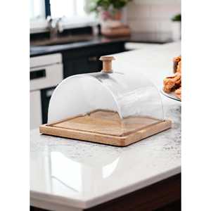 Madera Rectangular Cake Storage Bowl 18x24x24 cm Suministros de decoración de pasteles - Product Image 2