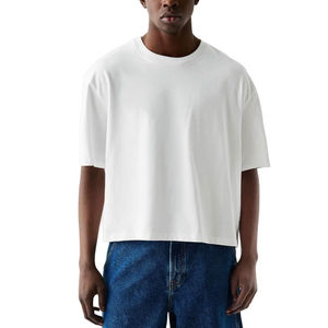 Camisetas de Alta Calidad para Hombre, Estilo Holgado con Hombros Caídos, 230 GSM, 100% Algodón, Estilo Urbano, Tejido Cómodo, Lisas - Product Image 5