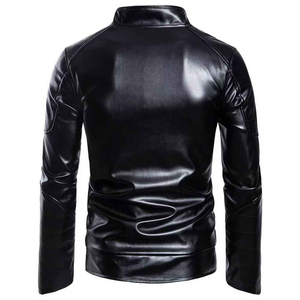 OEM Serviced 2025 New Winter <b>Men</b> <b>Leather</b> <b>Jacket</b> with Canvas Fabric High Quality Waterproof & Breathable Front Customized - Product Image 3