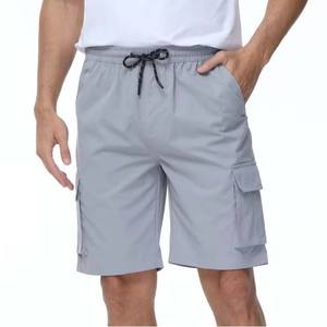 กางเกงขาสั้นหลายกระเป๋ากันน้ำแห้งเร็วสำหรับฤดูร้อนกางเกงขาสั้นคาร์โก้สำหรับผู้ชายเสื้อผ้ากลางแจ้งเชือกผูกสั้นสำหรับผู้ชายไซส์ใหญ่พิเศษ - Product Image 4