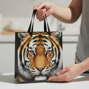 Sac cadeau en papier d'art de luxe personnalisé pour un emballage haut de gamme, écologique, recyclable et biodégradable, décoration de marque d'entreprise - Product Image 4