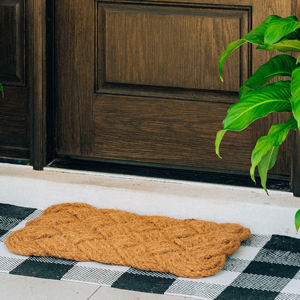 Tapis de porte d'entrée naturel paillassons de sol noués durables avec le coût le plus bas expédition mondiale - Product Image 3