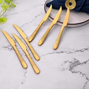 Juego de Cuchillos de Acero Inoxidable Radiant Gold de 6 Piezas para Bodas - Product Image 4
