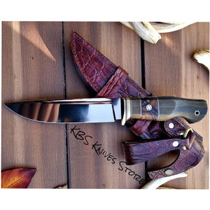 Dawn Stalker tactical มีดฮันเตอร์ขนาดใหญ่ด้ามจับไม้วอลนัทขัดเงาขนาด12นิ้ว D2ตั้งแคมป์ DIY - Product Image 6