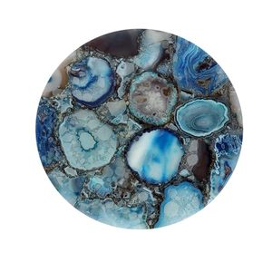 Sceau en agate poli artisanal, décoration de luxe pour la maison, motif floral religieux, résine, couleur personnalisée, haute qualité artisanale - Product Image 3