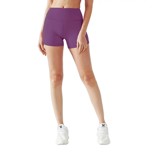 Pantalones cortos atléticos para correr de cintura alta para mujer para yoga con bolsillos Pantalones cortos de entrenamiento activo para gimnasio para correr para mujer con bolsillos - Product Image 2
