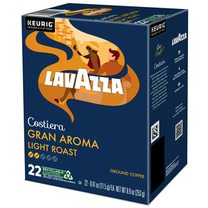 (4 pack) Lavazza, Costiera Gran Aroma Light Roast K-Cup Coffee Pods, 22 Count - Product Image 1