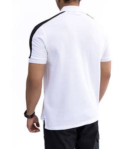 OEM moda doble color manga corta hombres relajado ajuste Polo largo y fácil ajuste Casual Polo logotipo personalizado traje - Product Image 6