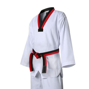 ชุดเครื่องแบบเทควันโดแบบมืออาชีพผ้าคอตต้อนแบบแห้งเร็วผ้า100% ระบายอากาศได้ดีชุดส่งโลโก้ได้ตามต้องการ - Product Image 5