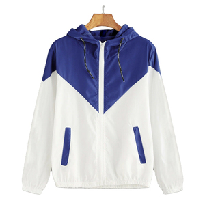 Veste à capuche avec poches sur mesure pour femmes, sweat-shirt à fermeture éclair, coupe-vent respirant et à séchage rapide, sur mesure, OEM - Product Image 2