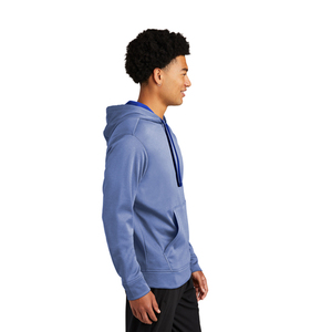 Pull à capuche pour homme Sweat-shirt décontracté Athletic PosiCharge Sport-Wick Heather Fleece Hooded Pullover True Royal Hoodie - Product Image 1