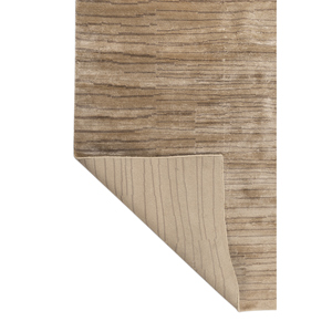 พรมอะคริลิคถักมือสีเบจน้ำตาลลายทางรูปสี่เหลี่ยมผืนผ้าสำหรับบ้าน รถยนต์ ห้องโถง ห้องนั่งเล่น ห้องนอน - Product Image 5