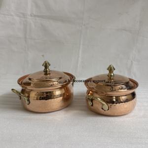 Olla de Cobre de Lujo, Cacerola Martillada a Mano, Plato para Calentar Comida, Ecológico, Apto para Inducción y Gas, Vajilla para el Hogar y Bodas - Product Image 4