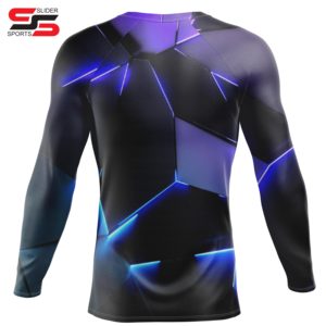 Créez votre propre rashguard personnalisé, impression par sublimation, haut de compression à manches longues, séchage rapide, respirant, unisexe - Product Image 2