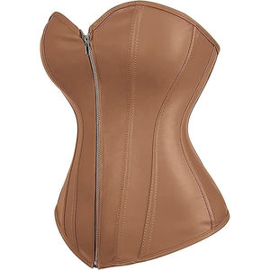 Corset haut pour femme en cuir gothique, sur le buste, à armatures en acier, grande taille, personnalisé, corset pour femme pour l'hiver, élégant et de qualité - Product Image 1
