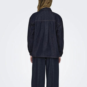 แจ็คเก็ตยีนส์แฟชั่นสำหรับผู้หญิงไซส์ใหญ่ สไตล์ลำลอง แขนยาว คลาสสิก ผ้าฝ้าย คุณภาพสูง เหมาะสำหรับใส่ทุกวัน - Product Image 5