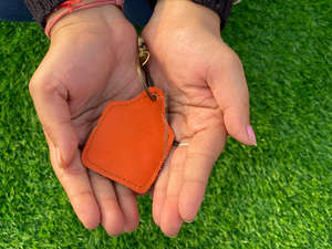 New Arrival Recycled Multi Leather Keychain Multi Leather Keyring Stylish Keychain Unique <b>Charm</b> Cheap Low Rates Key Fobs - Product Image 2