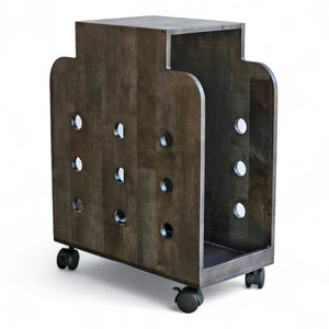 KCPU68019 Mobile Laptop <b>Stand</b> Rubberwood <b>PC</b> Case Rack - Product Image 1