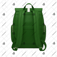 Sac à dos de sororité personnalisé en similicuir premium rayé Iota Phi Lambda grec |   Sac à dos de voyage durable pour tous les jours