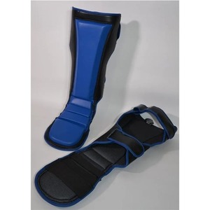 MMA Protège-tibias en cuir Pu pour Muay Thai et Kick Boxing-Protection professionnelle Couleur/Logo/Taille personnalisés Service OEM - Product Image 3