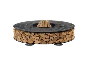 Brasero antique en fer forgé pour jardin extérieur, cour, terrasse, rassemblements, design rustique artisanal résistant à la chaleur, bol à feu - Product Image 2
