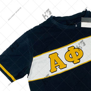 Camiseta Personalizada Antiarrugas para Fraternidad |   Camiseta Deportiva Casual de Manga Corta para Hombre, Tejida, 100% Algodón, 240g, con Letras Griegas, Marca HulkGrip - Product Image 2