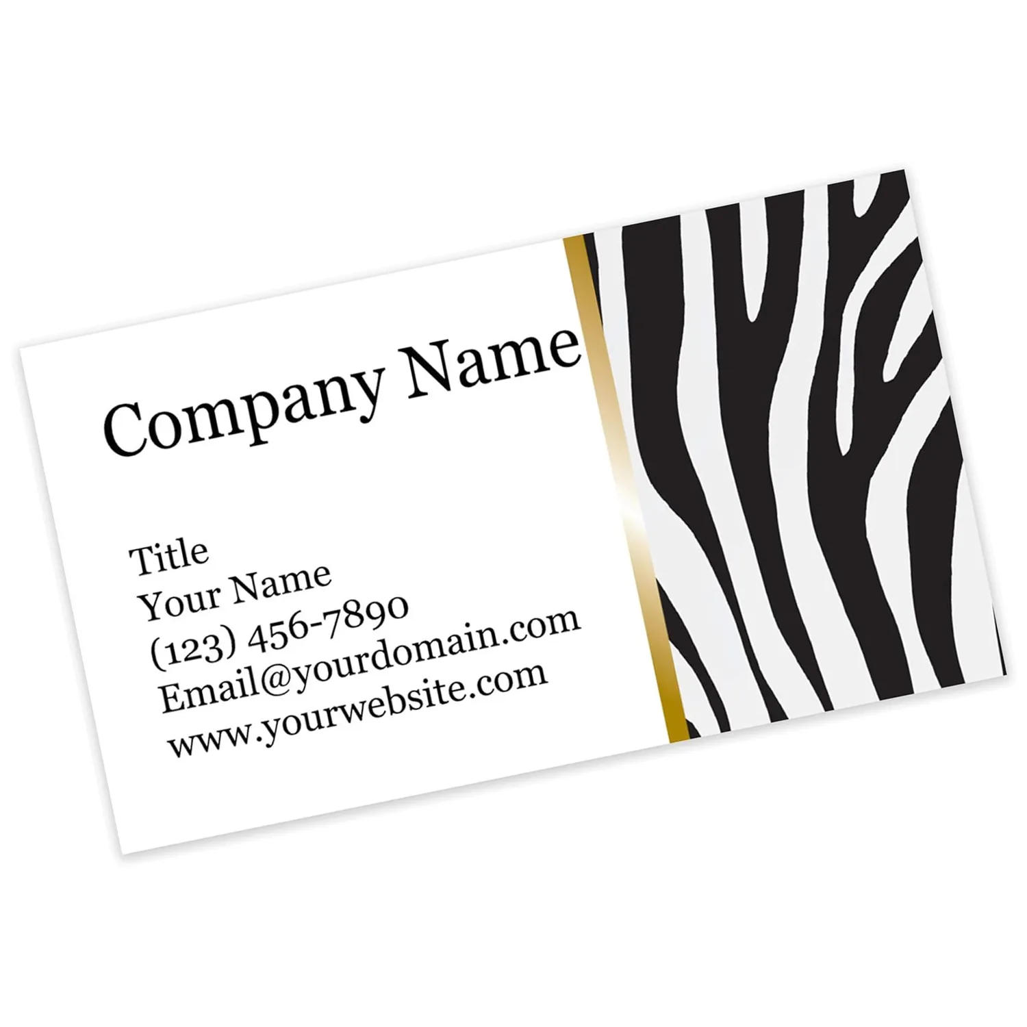 Redes en estilo 14pt tarjetas de visita para cada profesional Zebra diseño personalizado tarjetas de visita al por mayor