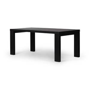 2 Inch Thick Solid Mango Wood Rectangular Black Sandblasted Finish Luxury New Modern Design Home Kitchen Restaurant Dining <b>Table</b> - Product Image 3