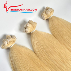 2025 Venta caliente producto Máquina trama pelo 613 Color Rubio doble trama cruda vietnamita extensiones de cabello humano cabello rubio Natural - Product Image 2