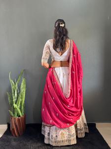 Premium Quality Festival <b>Lehenga</b> Choli Heavy Embroidery Designer Chinon Fabric <b>Women</b> Indian Traditional Wear Wedding Party - Product Image 5