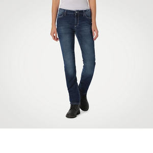 Jean de moto pour femme PMJ Rider certifié CE en T-Tex Twaron, vêtement de course automobile, bleu moyen, taille XL - Product Image 3