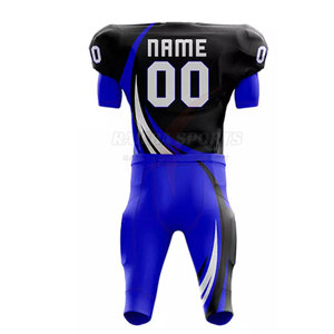 Tenue de football américain personnalisée en maille 100 % polyester de haute qualité, ensembles respirants et solides, design populaire pour les joueurs d'équipe - Product Image 2