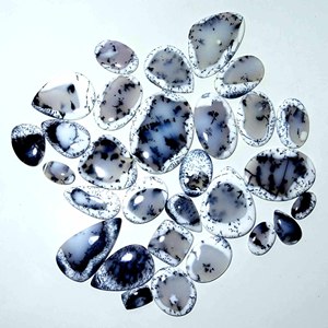 Opale dendrite naturelle, pierre précieuse en vrac, vente en gros, cabochon d'opale dendrite, belle pierre précieuse pour la fabrication de bijoux - Product Image 6