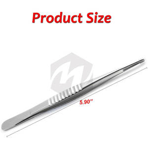 Pinzas DeBakey de 15cm, instrumentos médicos dentales de acero inoxidable, fórceps multiusos quirúrgicos de ortodoncia de alta calidad - Product Image 4
