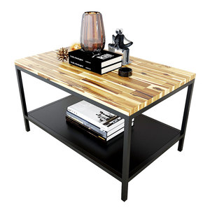 Modern Industrial Wood Living Room Furniture Set 5-Piece PK007 Home Furniture Combo - Product Image 3