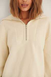 <b>Women's</b> <b>Quarter</b> <b>Zip</b> Oversized Hoodie 100% Cotton Soft Fleece Streetwear Casual Drop Shoulder Custom Logo <b>women's</b> Hoodies - Product Image 5