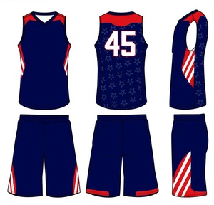 Uniforme de baloncesto de desgaste de equipo personalizado Uniforme de baloncesto de hombre de poliéster 100% con diseño personalizado, - Product Image 4