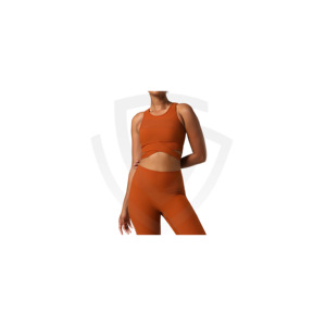 Conjunto Deportivo de 2 Piezas para Gimnasio, Correr, Yoga, Ropa Deportiva, Sujetador Deportivo, Top Corto, Pantalones Cortos de Cintura Alta, Conjuntos Deportivos para Mujer - Product Image 1