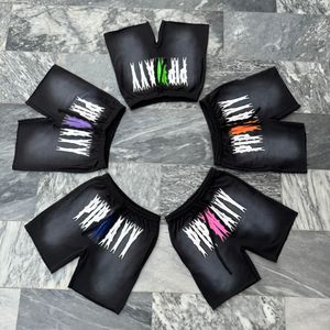 Pantalones cortos de hombre de rizo francés con serigrafía DTG personalizada, ropa de calle Vintage de algodón 100% lavado con ácido desteñido al sol con dobladillo crudo - Product Image 6