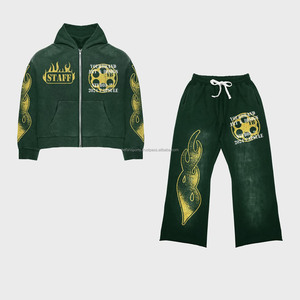 Ropa de entrenamiento atlético personalizada, chándal deportivo con capucha para hombre, conjunto de chándal transpirable para ejercicio deportivo para gimnasio y trotar - Product Image 1