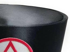 Gorro de Capítulo de Arco Real, Negro, Insignia Triple Tau, Bordado a Máquina, Tipo de Tela 100% Poliéster - Product Image 5