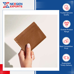 Porte-cartes en cuir véritable de qualité supérieure, design moderne et luxueux, style tendance, pour cartes de visite, utilisation professionnelle, nouvelle génération - Product Image 3