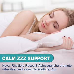 Vitaddiscovery Gommes de Kava végétaliennes sans mélatonine personnalisées avec Ashwagandha GABA pour le <span class=keywords><strong>stress</strong></span> du sommeil Anxiété sociale Suppléments de santé - Product Image 5