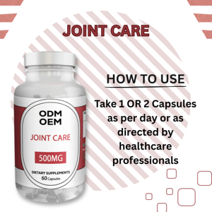 ผลิตภัณฑ์บำรุงข้อต่อออร์แกนิก 500 มก. 60 แคปซูล อาหารเสริมสมุนไพร แบรนด์ส่วนตัว สารสกัดโรสฮิป ดีเวลส์คลอว์ รับผลิตแบบ OEM ODM สูตรธรรมชาติ - Product Image 3