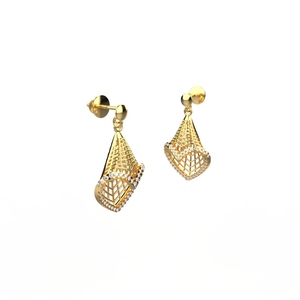 Ishi ชุดจี้เพชร18K สีทองสำหรับปลูกในห้องทดลอง - Product Image 3
